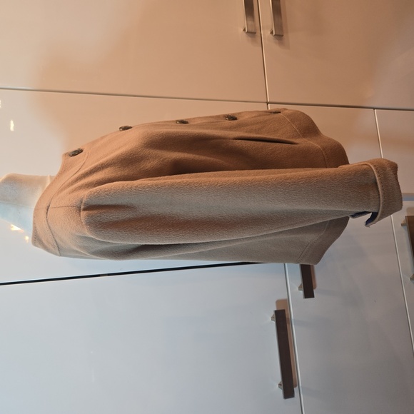 J. Mclauglin Womens Wool Cashmere Button Down Blazer Jacket Tan Brown Size 8 - Picture 2 of 12